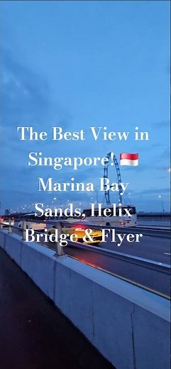 Explore Singapore's Most Iconic Landmarks 🇸🇬 | Marina Bay Sands, Helix Bridge & Singapore Flyer