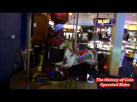 1980s Peter Petz Coin Operated Carousel Kiddie Ride - Merlin's Classic