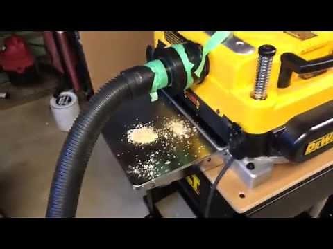 DeWalt DW735 Dust Collection Setup