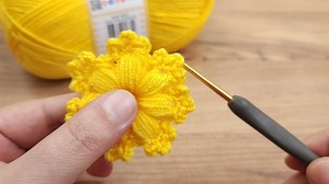 Perfect🌼💫🌸Very easy crochet knitting flower making | Nurgül İle El Sanatları