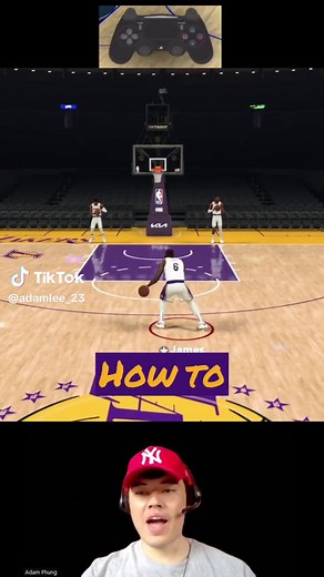 How to do a self alley oop in NBA 2K23 #nba2k23 #nba2k23clips #lebronjames #nba2k #fypシ #foryoupage #viral