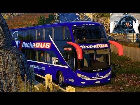 Realistic Bus Driving Through Narrow Roads of Beach | Bus simulator | Logitech G29 Setup | #ets2