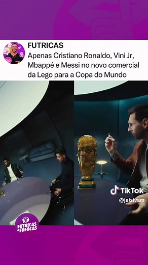 Coleção LEGO Copa: Messi, CR7, Mbappé em destaque