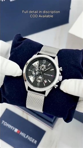 Tommy Hilfiger Silver Mesh Chronograph #tommyhilfiger #watch #watchforsale #watchformen #shorts