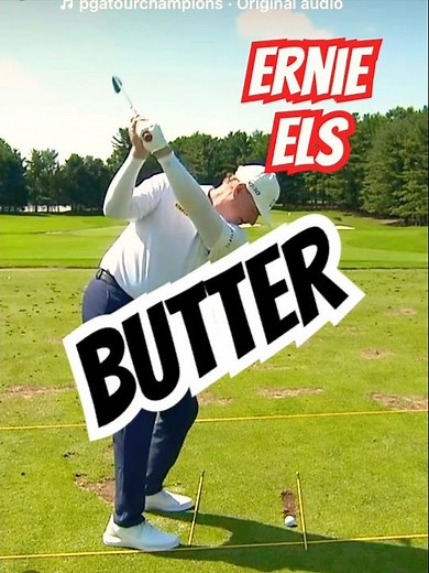 ERNIE ELS the BIG EASY 🏆 FLOW RHYTHM MAN! #golf #golfer #golfswing #shorts