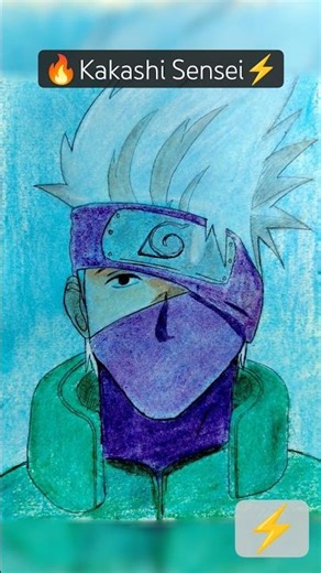 Kakashi Sensei Speed Drawing 🔥 | Naruto Art #Shorts #kakashi #naruto