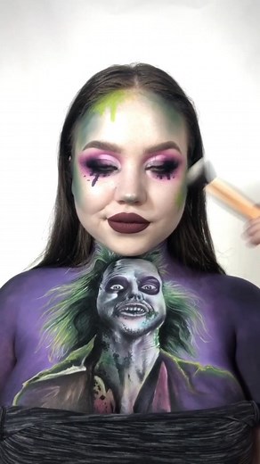 TIM BURTON collab 🕷 #makeup #timburton #fyp
