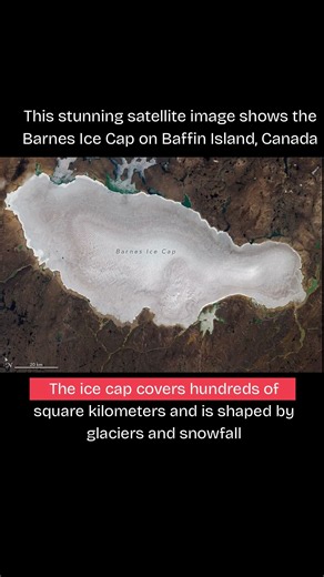 This Massive Ice Cap Is Slowly Disappearing 🧊 | Barnes Ice Cap, Canada #trending #viral#shorts
