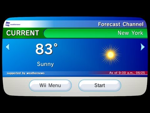 Nintendo Wii System - Forecast Channel