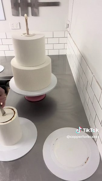 Three Tier Buttercream Wedding Cake Design Tutorial