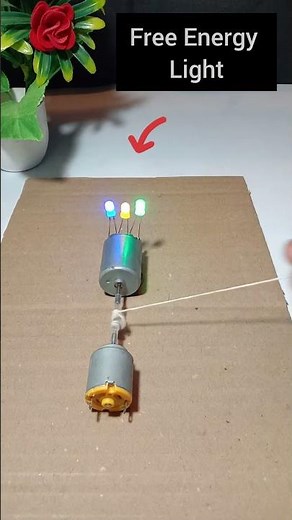 Generate Free Energy Light Using DC Dynamo – Simple DIY Trick! ⚡💡