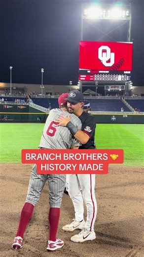 Branch brothers embrace after OU win in Game 12 — MCWS moment