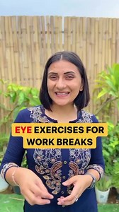 5.3K views · 63 reactions | Practice this eye exercise during your work breaks ✅ Save & Share to spread awareness ✅ Register for my LIVE Yog classes using the LINK IN MY BIO. ✨ #yoga #health #eyehealth #tips | yoginisrishti | Facebook