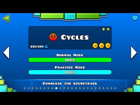 Geometry Dash - Cycles 100% (All Coins)