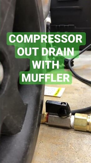 Compressor Auto Drain with Muffler!