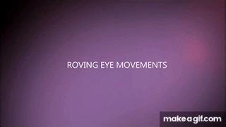 ROVING EYE MOVEMENTS on Make a GIF