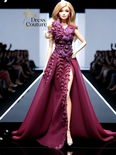 Explore Maroon Miniature Dresses for Barbie Magic