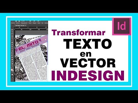 Convert text to vector in InDesign. Transform text to curves. Create contours in InDesign.