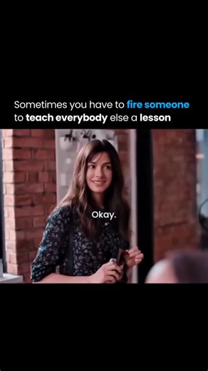 Wealth | Motivation | Business on Instagram: "She fired him as an example for everyone else in the office. After returning to her office, she found a few employees holding a meeting there without permission. Furious, she learned the man’s name and fired him on the spot to show everyone that you do not walk over the boss and expect no consequences. Sometimes you have to make an example of someone to stop others from crossing boundaries. If you let people walk over you, more will follow. But when
