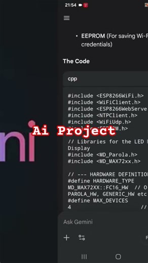 AI Build Code Clock Esp8266