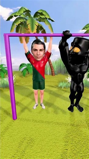 I didn't expect this from MrBeast! 😱​MrBeast vs CR7 ⚔️​#mrbeast #ronaldo #cr7 #workout #funny