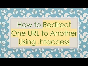 How to Redirect One URL to Another Using .htaccess