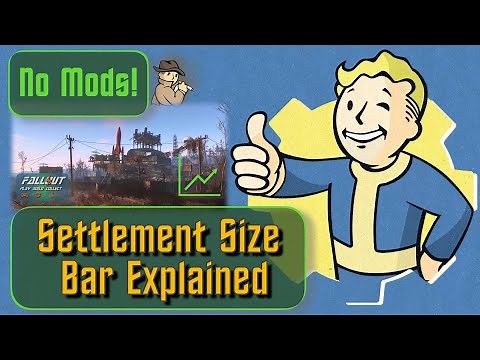 Fallout 4 Settlement Size Glitch Explained : PART 1 of 2. Reset the size bar with no mods 2023