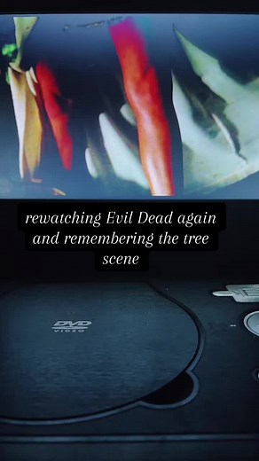 #evildead #80shorror #shockingscene #ellensandweiss #cherylwilliams #tree #deadites #bookofthedead #intothewoods #horriblescene #evildead1981 #demons #horrorfandom #scarywoods #fyp