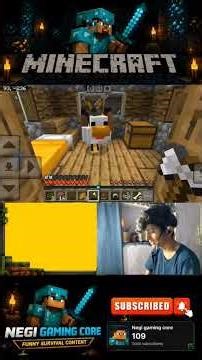 Day 3 of minecraft survival series with new Friend. #minecraft#shorts #shortsviral #games