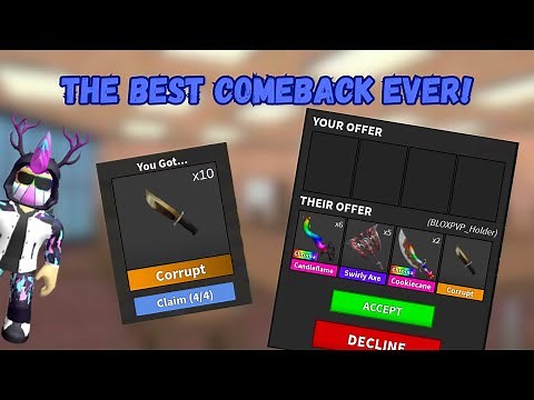 The Best MM2 Gambling Comeback EVER! | MM2 | Gambling | BloxPVP