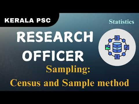 Sampling | Census and Sample method | Statistics #reasearchofficer