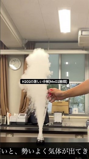 過酸化水素の激しい分解