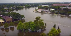 Drone footage shows Hurricane Harvey devastation
