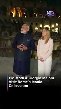 PM Modi & Giorgia Meloni Visit Rome’s Iconic Colosseum #shorts