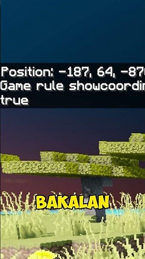 how to show coordinates without going into minecraft settings #shorts