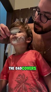 Wait… This Dad Is Shaving His Kid With A Spoon?!