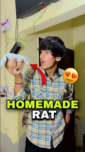Homemade Rat 🐀 💀 #funny #minivlog #cats #comedy #ytshorts #homemade