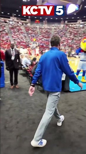 Bill Self has entered the building.