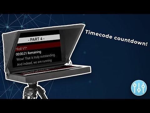 Displaying vMix Playback Timecode and Flashing Messages In The Teleprompter - Episode 5