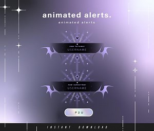 6x Animated Alerts - Animated Alerts for Twitch - Aesthetic Alerts - Cute Animated Alerts for Stream - Twitch - Stream - Etsy Canada