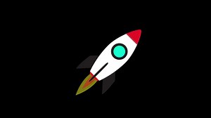 Download Flying Rocket Animation for free