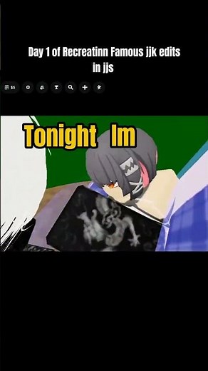 Day 1 of Recreating Jjk edits in jjs | Bubble pop electric Naoya edit in jujutsu shenanigans #roblox