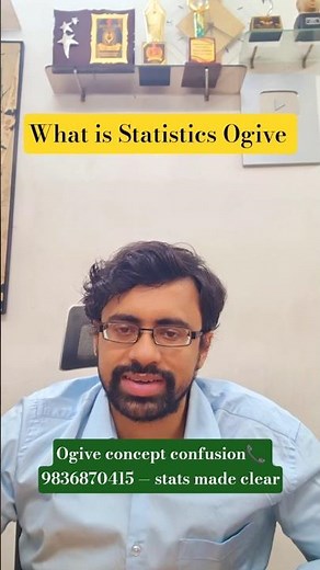 What Is Ogive in Statistics? Cumulative Frequency Curve Explained #Statistics #Ogive #MathShorts