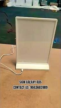 A4 A5 Rechargeable Slim LED Light Boxes Table Stand Menu Display Board Panel LED Light Box. Tamil