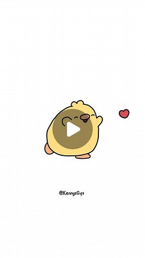 KennysGifs | Blowing kisses ❤️🐥😊 Made using @procreate on iPad Pro #cuteart #coupleart #animation | Instagram