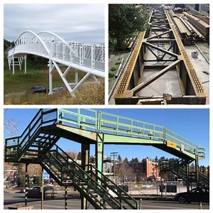 [Hot Item] Prefabricated Steel Arch Pedestrian Bridge for Urban Greenways\Highway Interchange Flyover Bridges with HDG