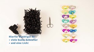 16K views · 19 reactions | Wir zeigen dir, wie du die trendige LED-Lichterkette aus MAM-Schnullern in einer süßen DIY-Variante ganz einfach selber machen kannst.  | Little Big Heart by MAM | Facebook
