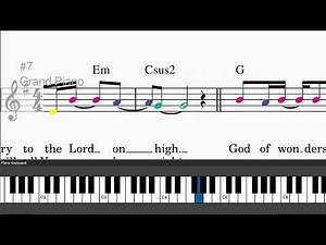 God Of Wonders by Third Day - Easy piano tutorials with leadsheet and chords