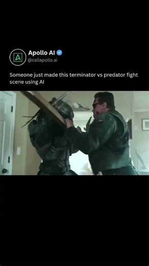 Terminator and Predator AI Scene #shorts