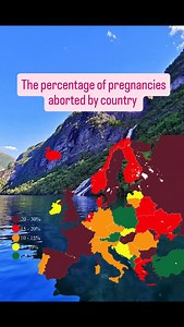 The percentage of pregnancies aborted by country in Europe. Poland has one of the lowest rates in Europe. #norway #fjord #mapping | Give All the Heart